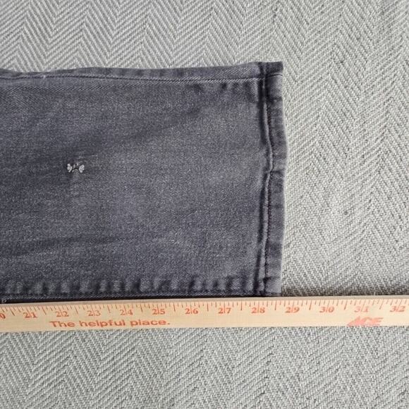 Franky Max Jeans Men's W36 L30 Tapered Gray Wash Moto Biker Reinforcement Denim - Picture 13 of 16